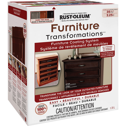 Furniture Transformations&reg; Furniture Coating System, 1.72 L, Kit, Tint Base Planification Entrepots Molloy