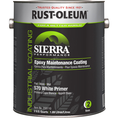 Composant de base pour appr&ecirc;t acrylique &eacute;poxydique &agrave; base d'eau Sierra Performance S70/S71, Gallon, Blanc Planification Entrepots Molloy
