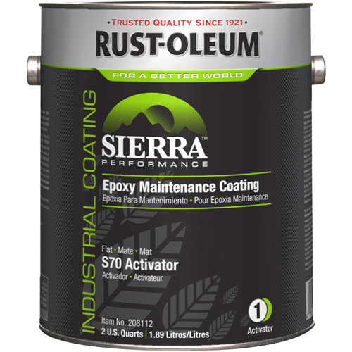 Activateur pour appr&ecirc;t acrylique &eacute;poxydique &agrave; base d'eau Sierra Performance S70/S71, Gallon, Blanc Planification Entrepots Molloy