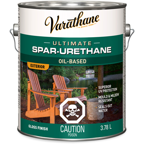 Fini diamant pour bois Varathane ext&eacute;rieur, 3,78 L, Transparent, Brillant Planification Entrepots Molloy