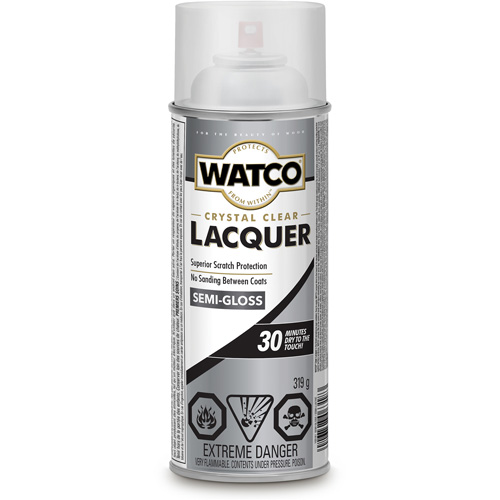 Laque pour bois Watco, 319 g, Transparent, Semi-brillant Planification Entrepots Molloy