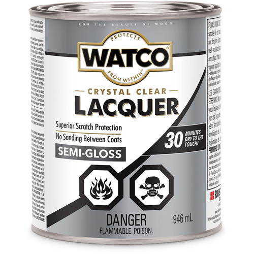Laque pour bois Watco, 946 ml, Transparent, Semi-brillant Planification Entrepots Molloy