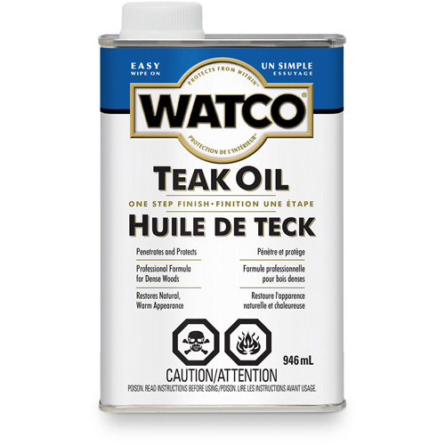 Huile de teck Watco, 946 ml, Transparent, Transparent Planification Entrepots Molloy