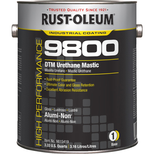 Syst&egrave;me de mastic &agrave; lur&eacute;thane 9800 DTM, 1 gal., Alumi-Non, Brillant Planification Entrepots Molloy