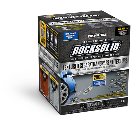 Couche de finition RockSolid, Satin/Textur&eacute;, Transparent Planification Entrepots Molloy