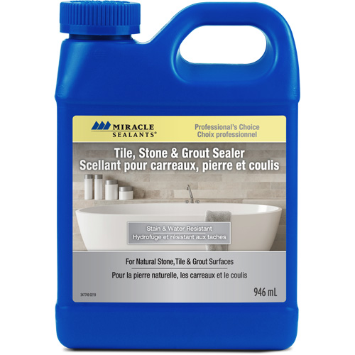 Scellant pour carreaux, pierres et coulis Miracle Sealants, Cruche Planification Entrepots Molloy
