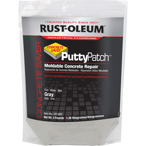 Mat&eacute;riau de ragr&eacute;age Concrete Saver Putty Patch, Sac, Gris Planification Entrepots Molloy