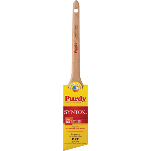 Pinceau &agrave; angle Syntox, Synth&eacute;tique, Manche Bois, Largeur de 2" Planification Entrepots Molloy