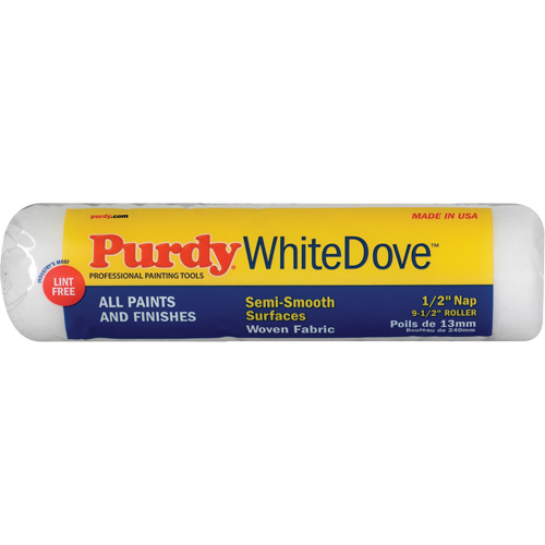 Dove Roller Cover, 12.7 mm (1/2") Nap, 240 mm (9-1/2") L Planification Entrepots Molloy