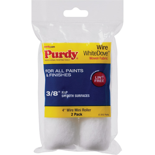 Mini rouleau en fil m&eacute;tallique Dove, Nap 9,5 mm (3/8"), 101 mm (4") l Planification Entrepots Molloy