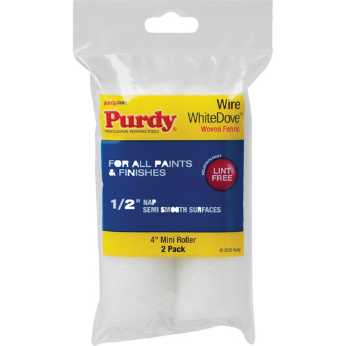 Dove Wire Mini Roller, 12.7 mm (1/2") Nap, 101 mm (4") L Planification Entrepots Molloy