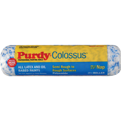 Colossus Roller Cover, 19 mm (3/4") Nap, 240 mm (9-1/2") L Planification Entrepots Molloy
