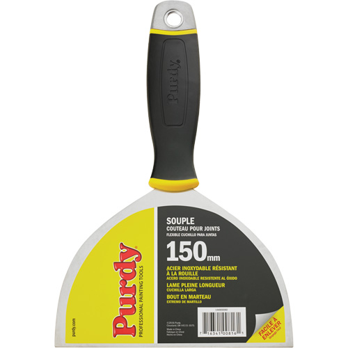 Premium Joint Knife, Stainless Steel Blade, 6" Wide, Plastic Handle Planification Entrepots Molloy