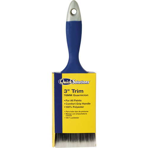 Pinceau &agrave; garniture Quick Solutions, Polyester, Manche Plastique, Largeur de 3" Planification Entrepots Molloy