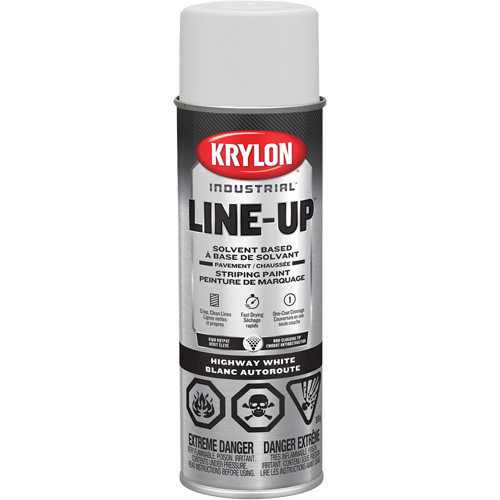 Professional Solvent-Based Marking Paint, White, 18 oz., Aerosol Can Planification Entrepots Molloy