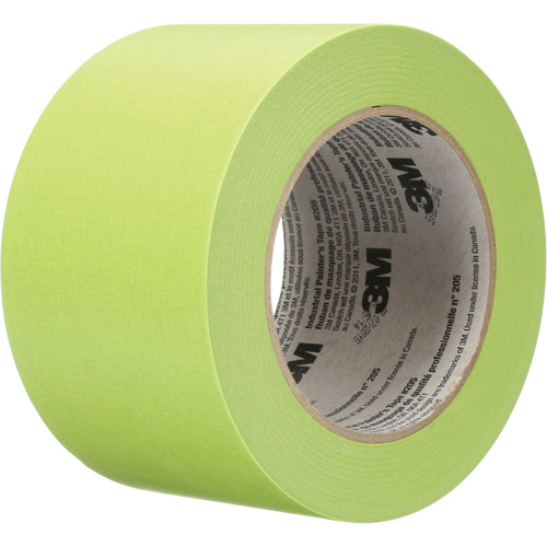 Industrial Painter's Tape 205, 72 mm (2-4/5") x 55 m (180'), Green Planification Entrepots Molloy