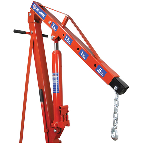 Grues d'atelier escamotables de 2 tonnes, Capacit&eacute; 4000 lb (2 tonnes) Planification Entrepots Molloy