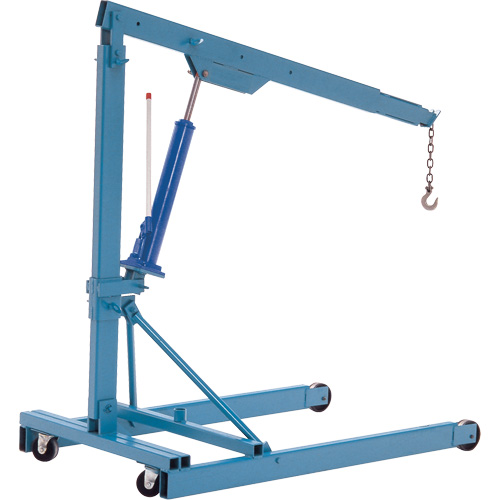 Grues Portatives, Lev&eacute;e 8', 1000 lb (0,5 tonne), 70-1/2" bras, 69-1/4" ha Planification Entrepots Molloy