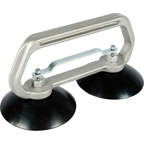 Appareils &agrave; ventouses - Ventouse double industrielle, 75 lb Capacit&eacute;, 5", Barre &agrave; tirer, 10" Longueur de la manche Planification Entrepots Molloy