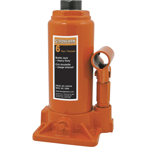 306A Bottle Jack, 6 Ton(s), 16" Raised Height Planification Entrepots Molloy