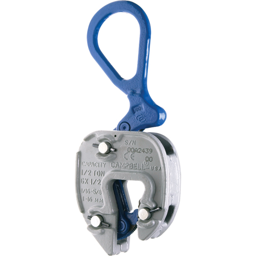 GX Lifting Clamps, 6000 lbs. (3 tons) Working Load Limit, 1/16" - 1" Jaw Opening Planification Entrepots Molloy