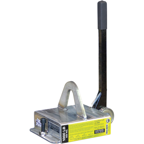 Creative Lift&reg; Magnets, 1000 lbs. (0.5 tons) Holding Cap., 10-3/4" L x 7-1/4" W x 6-3/4" H Planification Entrepots Molloy