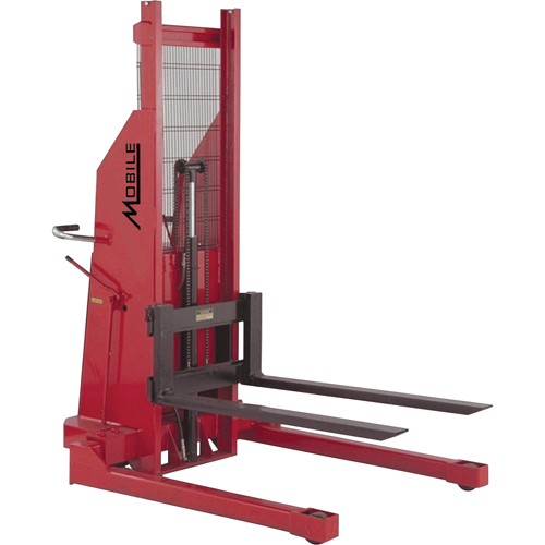 Hydraulic Stacker, Electric Operated, 1500 lbs. Capacity, 60" Max Lift Planification Entrepots Molloy