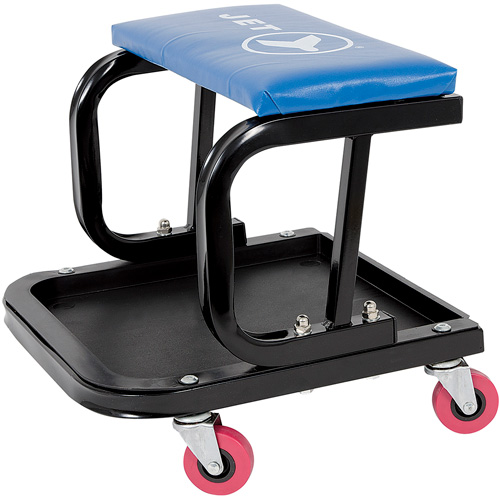 JMS-641A Mechanic's Roller Seat, Vinyl, Blue, 300 lbs. Capacity Planification Entrepots Molloy