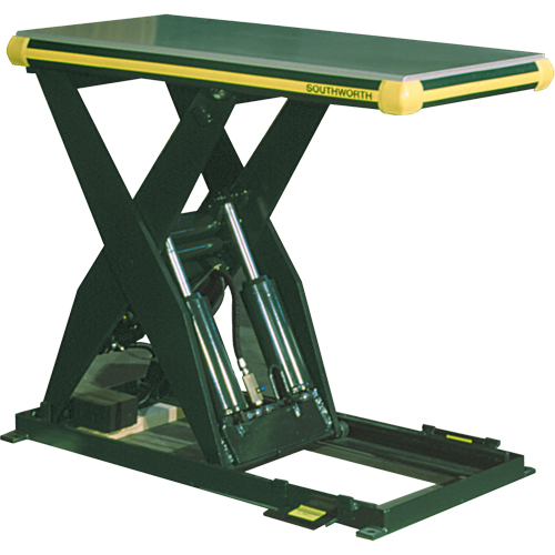 Hydraulic Backsaver Scissor Lift Table, Steel, 48" L x 36" W, 4000 lbs. Capacity Planification Entrepots Molloy