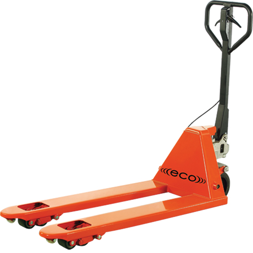 Transpalette &agrave; frein automobile ECO I-55, Acier, 48" lo x 27" la, Capacit&eacute; 5500 lb Planification Entrepots Molloy
