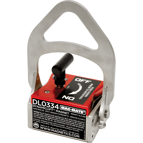 Aimants Dynamic Lift, Capacit&eacute; de retenue 334, 6-1/2" lo x 4" la x 9-1/4" h Planification Entrepots Molloy