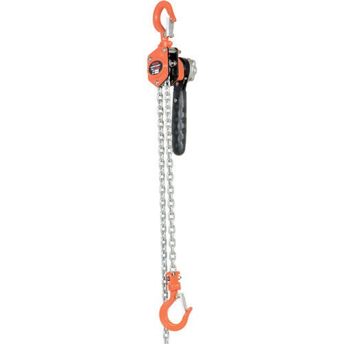 Mini Lever Hoist, 10' Lift, 500 lbs. (0.25 tons) Capacity, Steel Chain Planification Entrepots Molloy