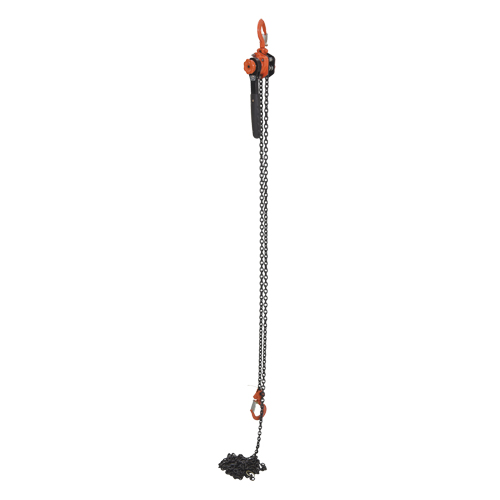 Mini Lever Hoist, 15' Lift, 1000 lbs. (0.5 tons) Capacity, Steel Chain Planification Entrepots Molloy