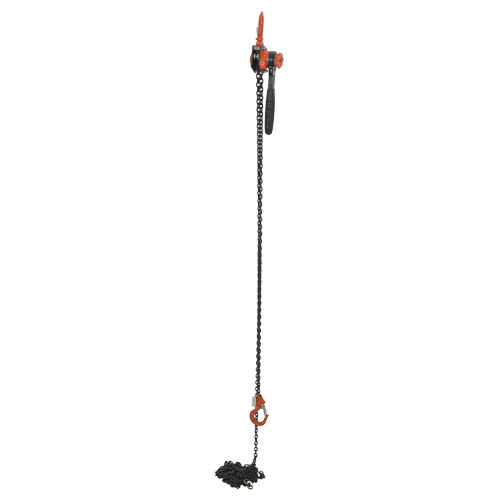 Mini Lever Hoist, 20' Lift, 1000 lbs. (0.5 tons) Capacity, Steel Chain Planification Entrepots Molloy