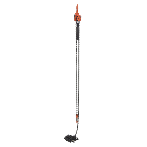 Mini Lever Hoist, 20' Lift, 1000 lbs. (0.5 tons) Capacity, Steel Chain Planification Entrepots Molloy