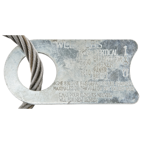 Wire Rope Lifting Sling - Eye & Eye Planification Entrepots Molloy