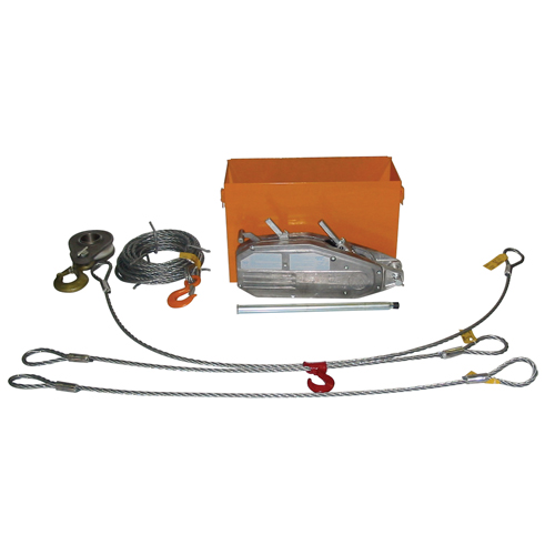 Tirfor&reg; Wire Rope Hoist TU32 Rescue Kit, 5/8" Wire Diameter, 8000  lbs. (4 tons) Capacity Planification Entrepots Molloy