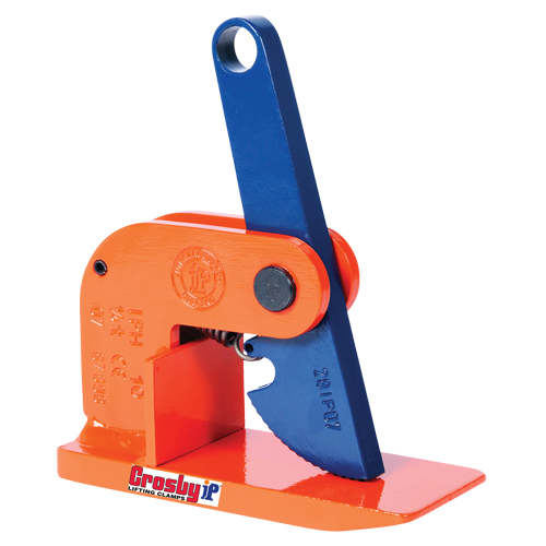IPH10 Horizontal Lifting Clamp, 4000 lbs. (2 tons) Limit, 0" - 2-2/5" Jaw Planification Entrepots Molloy