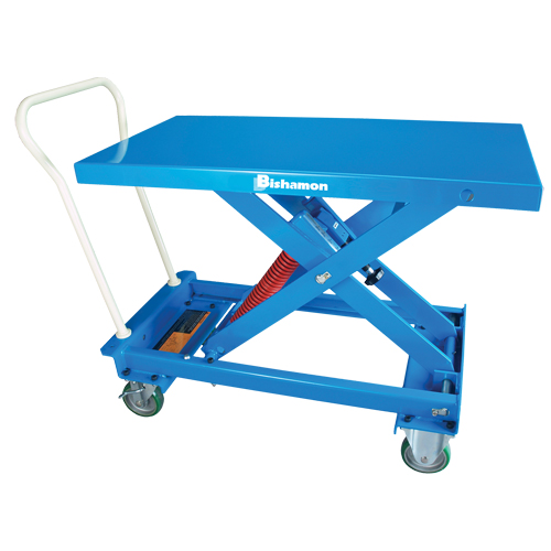 MobiLeveler&reg; Mobile Self-Levelling Scissor Lift Work Table, 32-3/10" L x 19-4/5"W, Steel, 460 lbs. Capacity Planification Entrepots Molloy