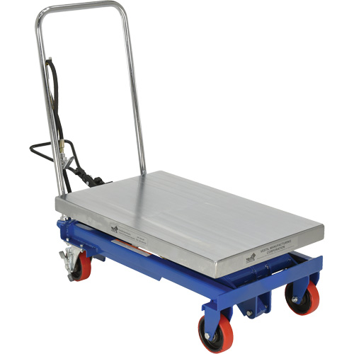 Pneumatic Hydraulic Scissor Lift Table, Steel, 32-1/2" L x 19-3/4" W, 1000 lbs. Cap. Planification Entrepots Molloy