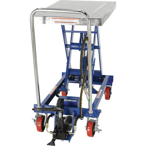 Pneumatic Hydraulic Scissor Lift Table, Steel, 32-1/2" L x 19-3/4" W, 1000 lbs. Cap. Planification Entrepots Molloy