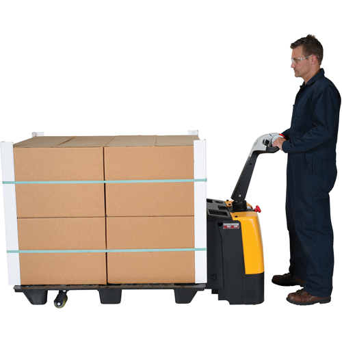 Transpalette &eacute;lectrique motoris&eacute;, Capacit&eacute; 3000 lb, 47" lo x 25" la Planification Entrepots Molloy