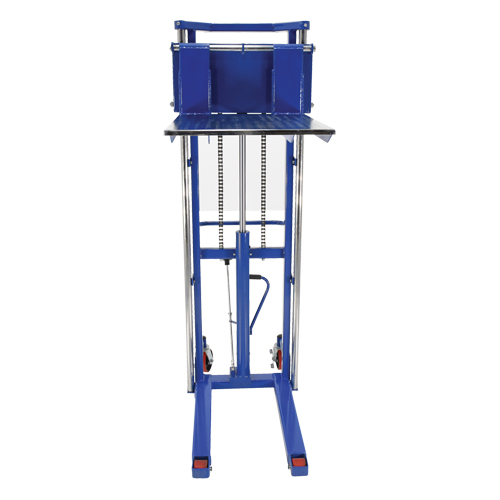 Hefti-Lift Load Stacker, Foot Pump Operated, 1500 lbs. Capacity, 63" Max Lift Planification Entrepots Molloy