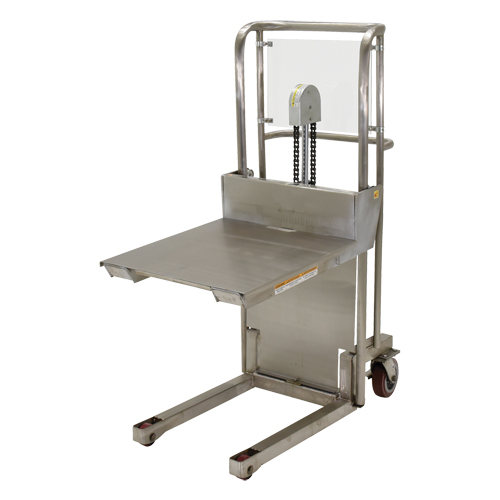 Gerbeur Hefti-Lift, M&eacute;canisme Pompe au pied, Capacit&eacute; de 450 lb, Levage max de 45-5/8" Planification Entrepots Molloy