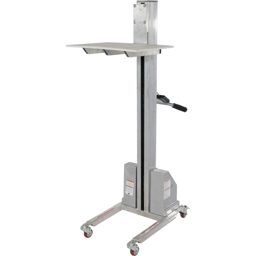 Gerbeur &agrave; levage rapide, M&eacute;canisme &eacute;lectrique, Capacit&eacute; de 175 lb, Levage max de 57" Planification Entrepots Molloy