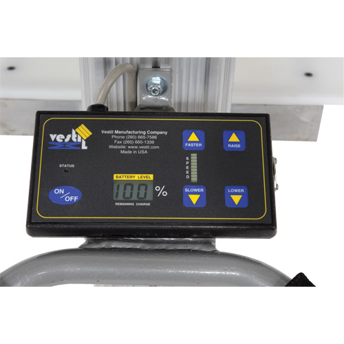 Gerbeur &agrave; levage rapide, M&eacute;canisme &eacute;lectrique, Capacit&eacute; de 175 lb, Levage max de 57" Planification Entrepots Molloy