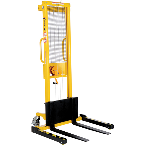 Manual Stacker, Hand Winch Operated, 770 lbs. Capacity, 60" Max Lift Planification Entrepots Molloy