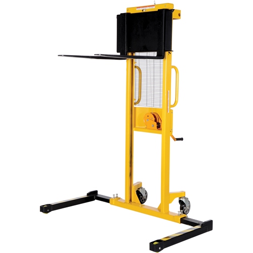 Manual Stacker, Hand Winch Operated, 770 lbs. Capacity, 60" Max Lift Planification Entrepots Molloy