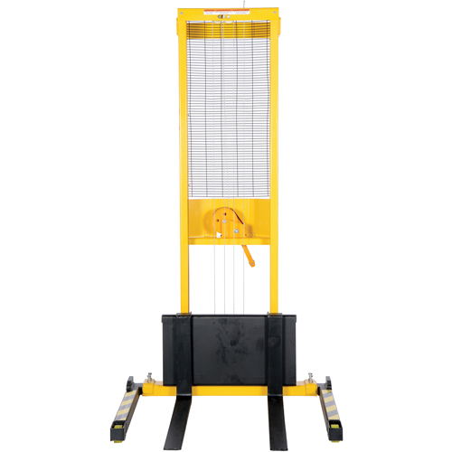 Manual Stacker, Hand Winch Operated, 770 lbs. Capacity, 60" Max Lift Planification Entrepots Molloy
