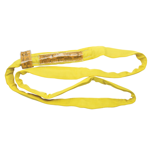 Polyester Round Sling, Yellow, 2-1/2" W x 3' L, 9000 lbs. Vertical Load Planification Entrepots Molloy
